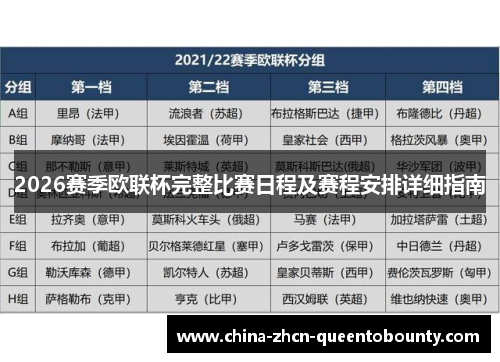 2026赛季欧联杯完整比赛日程及赛程安排详细指南